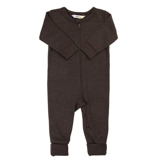 Hovedbilde Joha ull silke melange baby heldress - mørk brun 