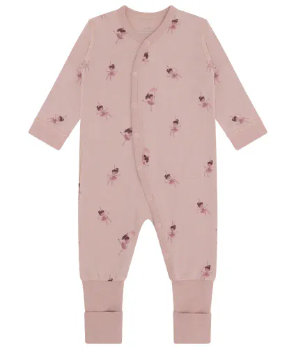 Hust & Claire Manu Line Dancer ull/bambus heldress - adobe rose