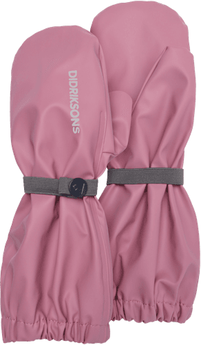 Didriksons Regnvotter med fleecefôr - heather pink