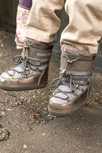 Mikk-Line Snow Boot Glitter  - dark shadow