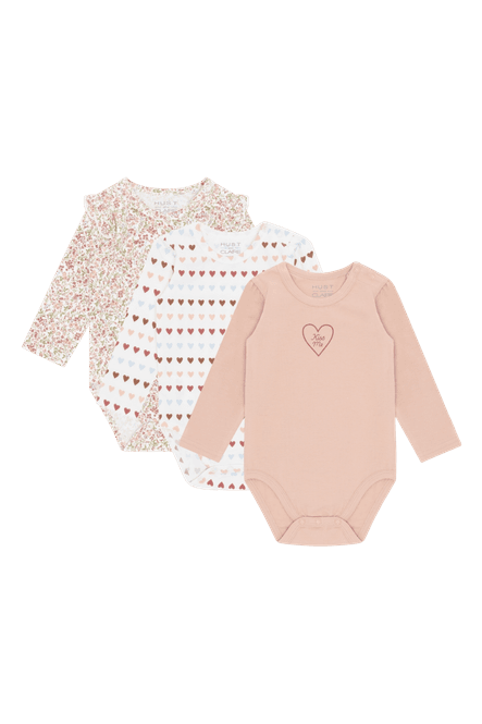 Hovedbilde Hust & Claire Bella 3 pk body til baby - rugby ...