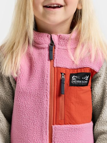 Didriksons Anten fleecejakke med zip - light heather pink