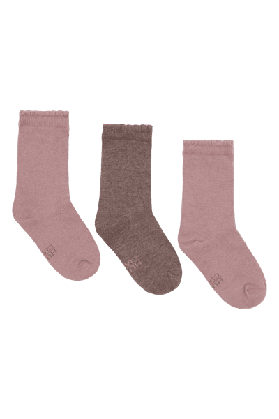 Hovedbilde Hust & Claire Foty 3pk ull/bambus sokker - pale ...
