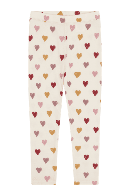 Hovedbilde Hust & Claire Laki Hearts ull/bambus leggings til ...