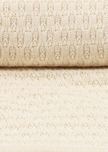 Fanga Fontana Venti Pointelle babyteppe - antique white