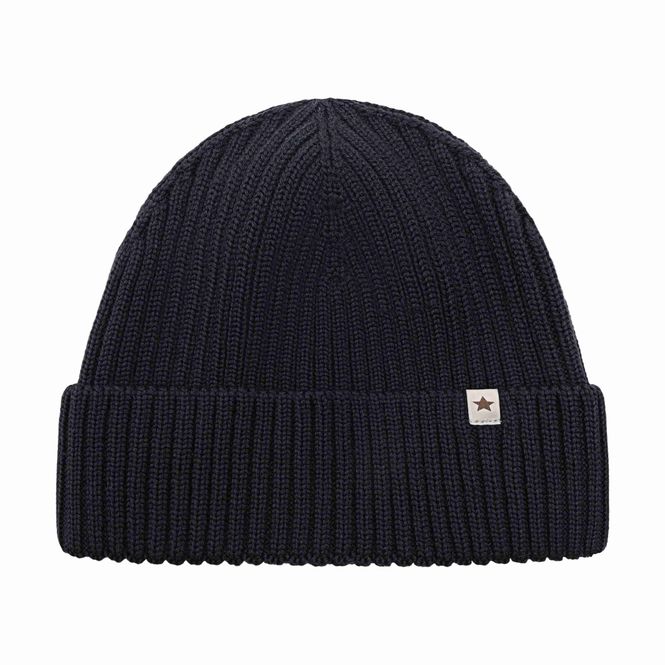 Hovedbilde Huttelihut Wool Knit Lue til barn - dark navy