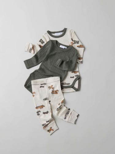 Name It Wang ull leggings biler baby - moonbeam