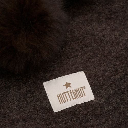 HUTTELiHUT Bigbear ull balaclava m/alpakka dusker - dark brown