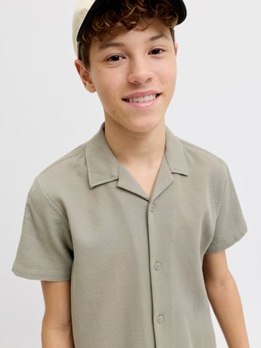 Jack & Jones Kortermet skjorte  med krage til junior - vetiver