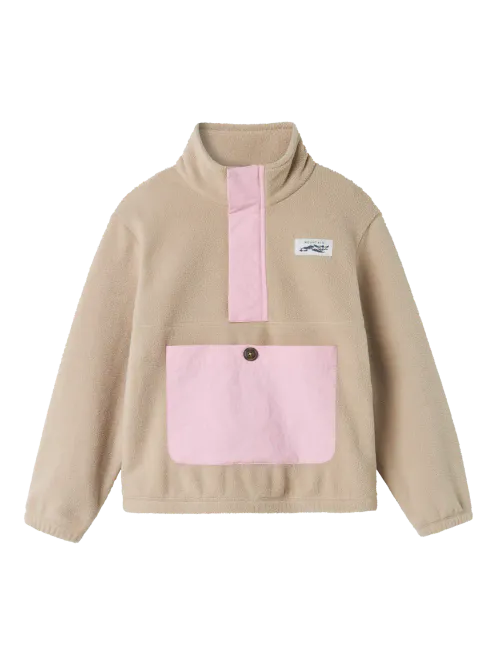 Hovedbilde Name It Meeko fleecegenser - pure cashmere-cameo ...