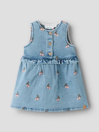 Lil'Atelier Deva ermeløs denimkjole til baby - medium blue denim