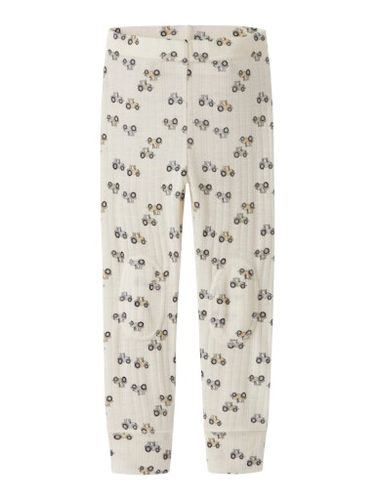 Name It Wang Tractor ull leggings til barn - coconut milk AOP