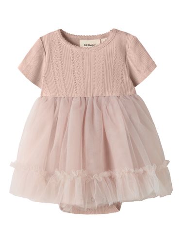 Lil'Atelier Fanella kjole til baby - peach whip