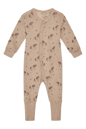 Hust & Claire Mocel ull/lyocell heldress enhjørning - rose cloud