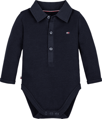 Tommy Hilfiger Baby Rib kragebody - desert sky