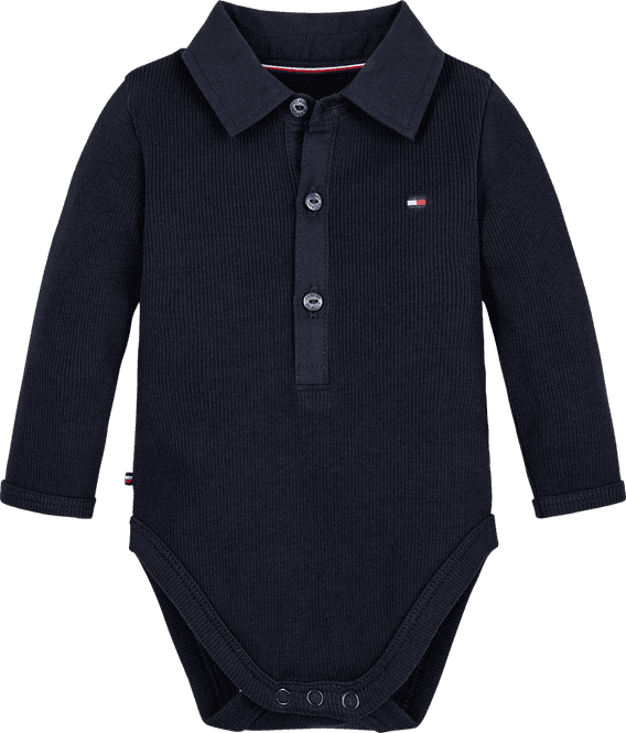Hovedbilde Tommy Hilfiger Baby Rib kragebody - desert sky