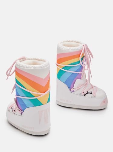 Moon Boot Icon Unicorn til barn - white multicolor