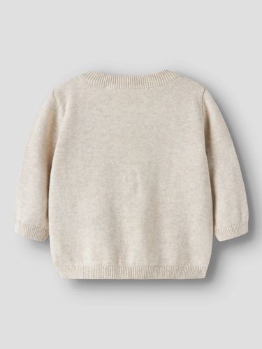 Name It Rucca strikket cardigan til baby - peyote melange