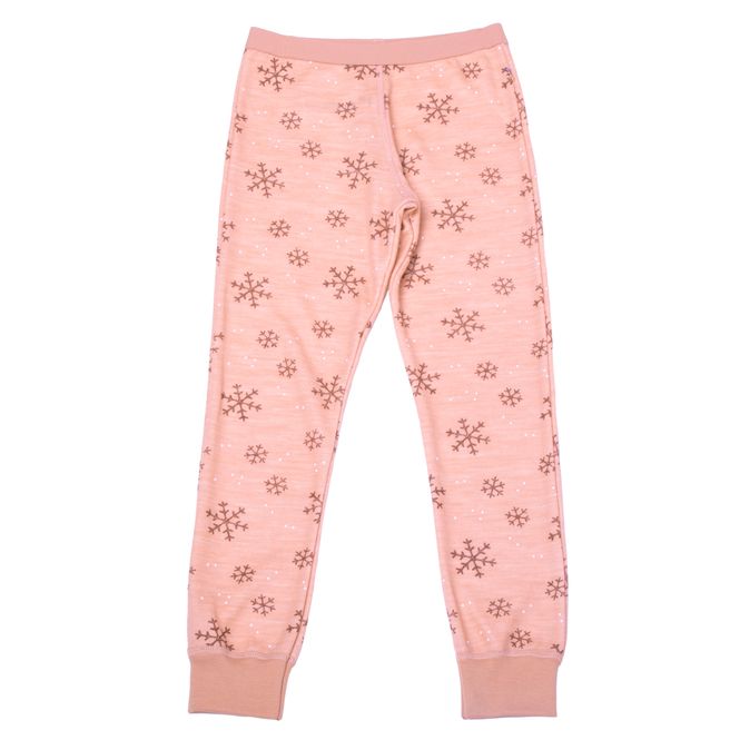 Hovedbilde Joha Snowflake ull/bambus leggings -  fersken