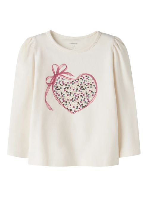 Hovedbilde Name It Liasa genser til jente - antique white