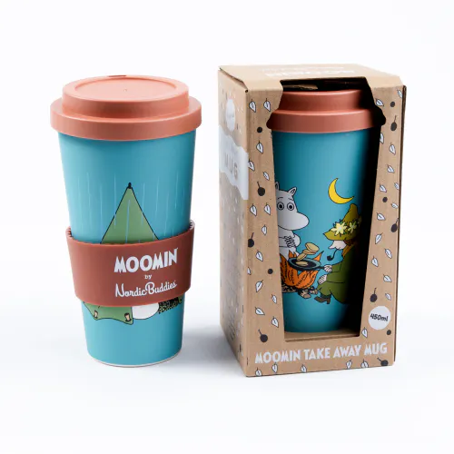 Moomin Take Away Kopp, 450ml, Mummitrollet & Snusmumrikken