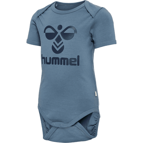 Hummel Mads kortermet body til baby - blue mirage