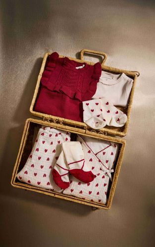 Minymo 2pk strømpebukse til baby - eggnog
