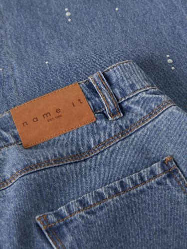 Name It Rose Wide Leg jeans til jente - medium ble denim