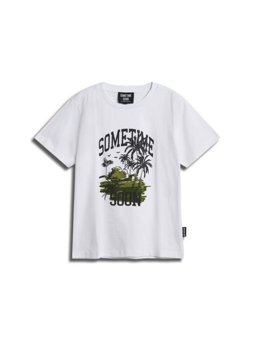 Hovedbilde Sometime Soon Palm t-skjorte - bright white