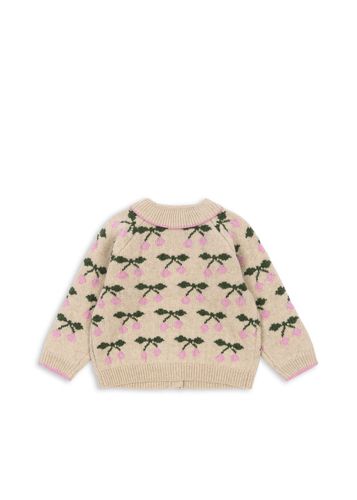 Konges Sløjd Belou Cardigan med krage til barn - cherry