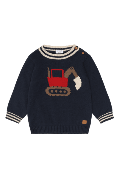 Hovedbilde Hust & Claire Pilou genser til barn - more navy