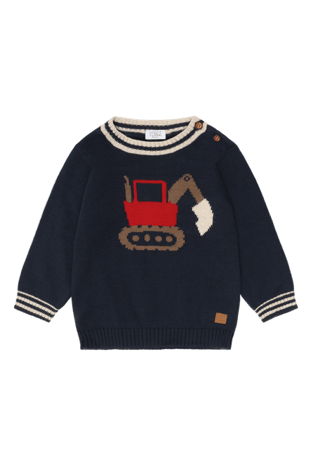 Hovedbilde Hust & Claire Pilou genser til barn - more navy