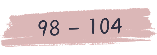 størrelse 98 til 104