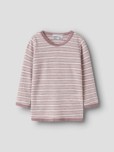 Name It Wang ull Stripe trøye til barn - violet ice/ toadstool