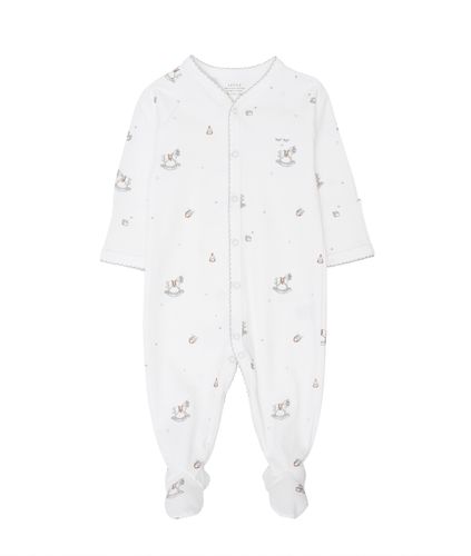 LIVLY Rocking Horse Footie heldress  til baby - white