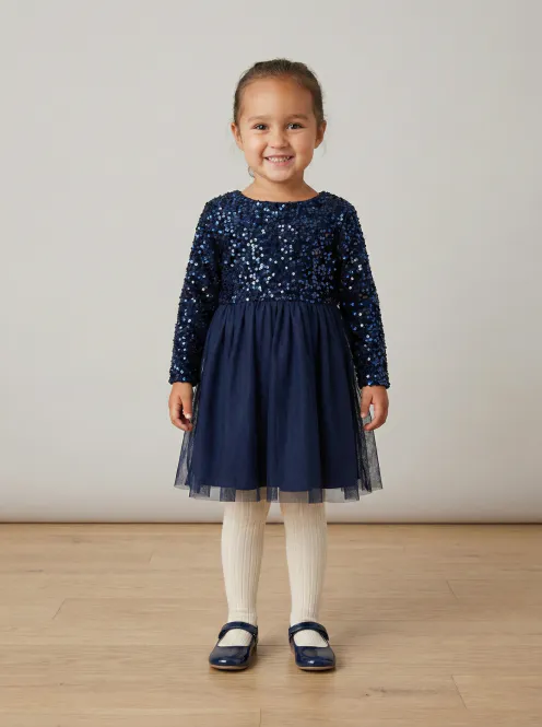 Hovedbilde Salto Lottie paljett kjole - midnight blue 