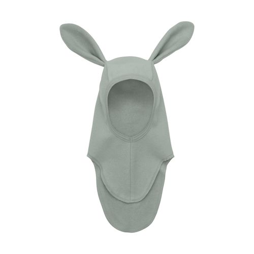 Huttelihut Bunny balaclava bomullsfleece - lily pad melange