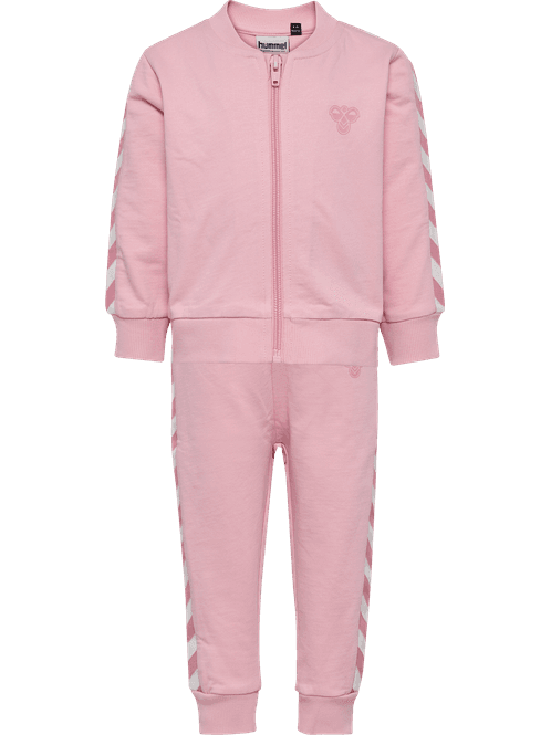 Hovedbilde Hummel Mini Chevron Joggedress til barn - pink ...