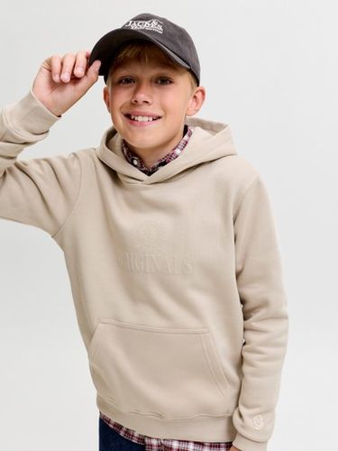 Jack & Jones Frederiksberg hettegenser til junior - feather gray