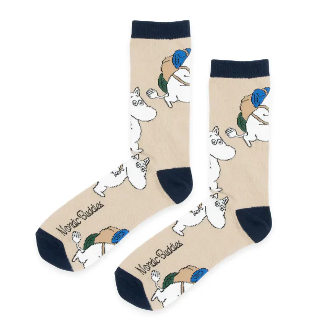 Hovedbilde Moomin Sokker til voksen, Mummitrollet på tur, ...