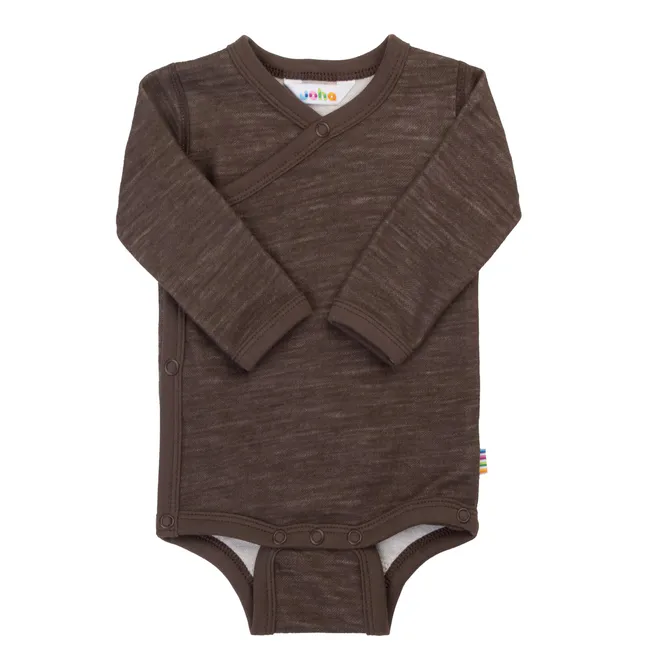 Hovedbilde Joha Solid ull/bambus omslagsbody - brun