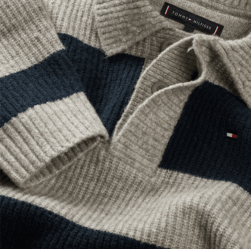 Tommy Hilfiger ull rugby genser - dark night navy
