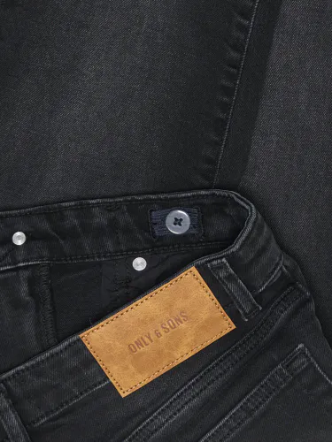 Only & Sons Weft regular jeans til junior - washed black