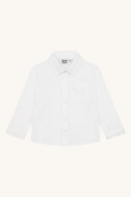 Hovedbilde Hust & Claire Ravn Solid skjorte - white