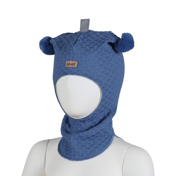 Hovedbilde Kivat ull balaclava vaffelstrikk - himmelblå