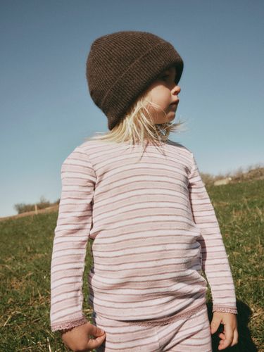 Name It Wang ull Stripe trøye til barn - violet ice/ toadstool
