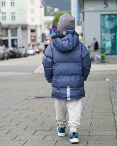 Kattnakken Bobleregnjakke Sludd junior - slåtterøy
