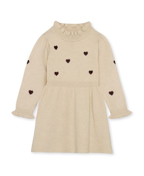 Hovedbilde Fliink Benna Hearts kjole til barn - sandshell