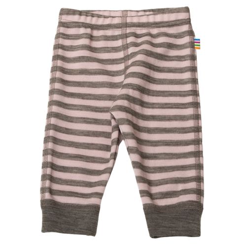 Joha Stripe ull leggings mini - pink stripe
