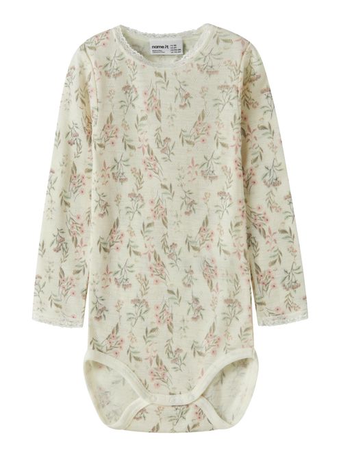 Hovedbilde Name It Wang Flowers & Leafs ull body til barn - ...